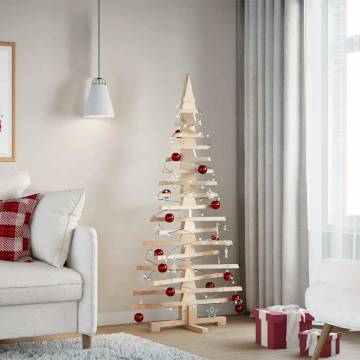 150 cm Wooden Christmas Tree | Solid Pine Decoration