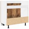 Sink Bottom Cabinet - Old Wood 80x46x81.5 cm | HipoMarket UK