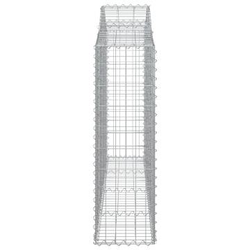 Arched Gabion Basket 200x30x100/120 cm - Galvanised Iron