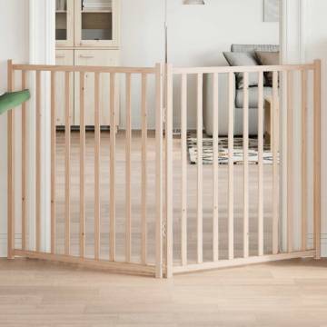 Foldable Dog Gate - 2 Panels 160 cm Solid Wood Fir | HiPO Market