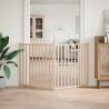 Foldable Dog Gate - 2 Panels 160 cm Solid Wood Fir | HiPO Market