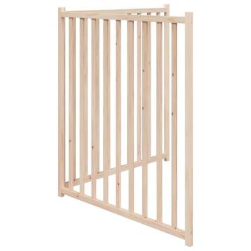 Foldable Dog Gate - 2 Panels 160 cm Solid Wood Fir | HiPO Market