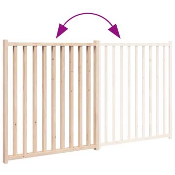 Foldable Dog Gate - 2 Panels 160 cm Solid Wood Fir | HiPO Market