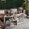 Nesting Tables Set - 3 pcs Concrete Grey Engineered Wood