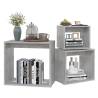 Nesting Tables Set - 3 pcs Concrete Grey Engineered Wood