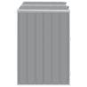 Wheelie Bin Storage for Double Bins - Grey Steel 144x81x113 cm