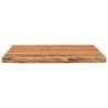 Wall Shelf 40x40 cm - Solid Acacia Wood Live Edge Design