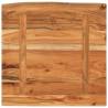 Wall Shelf 40x40 cm - Solid Acacia Wood Live Edge Design