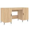 Sonoma Oak Desk 140x50x75 cm - Elegant Engineered Wood Design