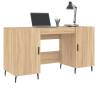 Sonoma Oak Desk 140x50x75 cm - Elegant Engineered Wood Design