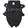 Dog Coat with Harness - Waterproof & Reflective Black XL