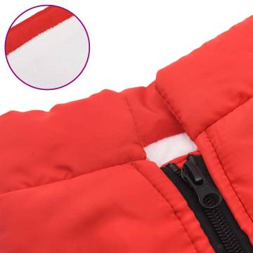 Waterproof Reflective Dog Coat with Harness - Red XL