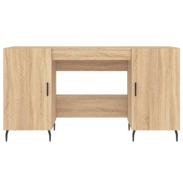 Sonoma Oak Desk 140x50x75 cm - Elegant Engineered Wood Design