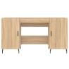 Sonoma Oak Desk 140x50x75 cm - Elegant Engineered Wood Design