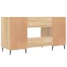 Sonoma Oak Desk 140x50x75 cm - Elegant Engineered Wood Design