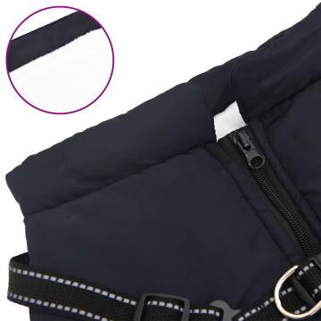 Waterproof Reflective Dog Coat with Harness - Navy Blue 4XL