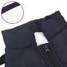 Waterproof Reflective Dog Coat with Harness - Navy Blue S