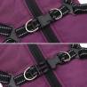 Dog Coat with Harness - Waterproof & Reflective Purple 2XL