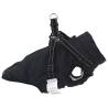 Dog Coat with Harness - Waterproof, Reflective, Black 2XL