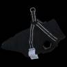 Dog Coat with Harness - Waterproof, Reflective, Black 2XL