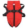 Dog Coat with Harness - Waterproof & Reflective Red S | HipoMarket