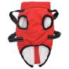 Dog Coat with Harness - Waterproof & Reflective Red S | HipoMarket