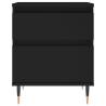 Stylish Black Bedside Cabinet - 40x35x50 cm - Hipomarket