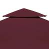 2-Tier Gazebo Top Cover 310 g/m² 4x3 m Bordeaux | Hipomarket