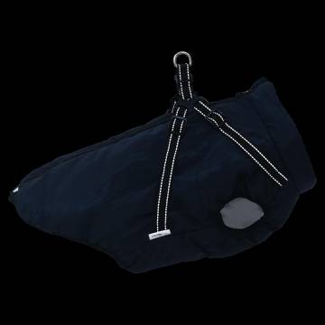 Dog Coat with Harness - Waterproof & Reflective Navy Blue 5XL