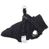 Dog Coat with Harness - Waterproof & Reflective Black M