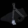 Dog Coat with Harness - Waterproof & Reflective Black M