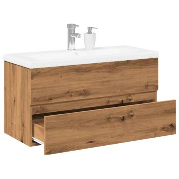 Sink Cabinet with Built-in Basin - Artisan Oak 91x39.5 cm