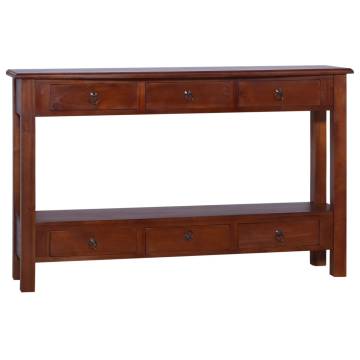 Solid Mahogany Console Table - Classical Brown | Hipo Market