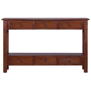 Solid Mahogany Console Table - Classical Brown | Hipo Market