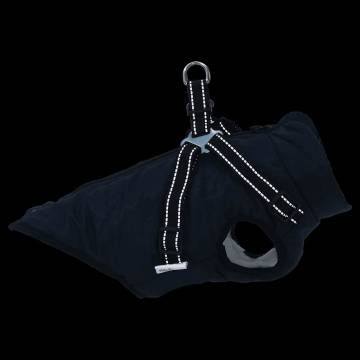 Dog Coat with Harness | Waterproof Reflective Navy Blue XL