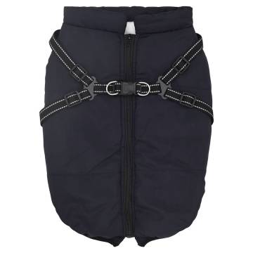 Waterproof Reflective Dog Coat with Harness - Navy Blue 6XL