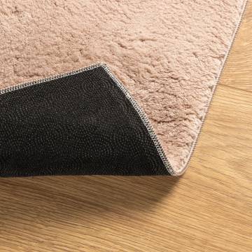 HUARTE Short Pile Washable Rug - Blush 80x200 cm | HipoMarket