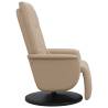 Massage Recliner Chair with Footrest - Cappuccino Faux Leather