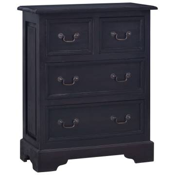 Rustic Chest of Drawers - Light Black Coffee Mahogany