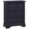  Chest of Drawers Light Black Coffee Solid Mahogany Wood Colour black Quantity in Package 1 