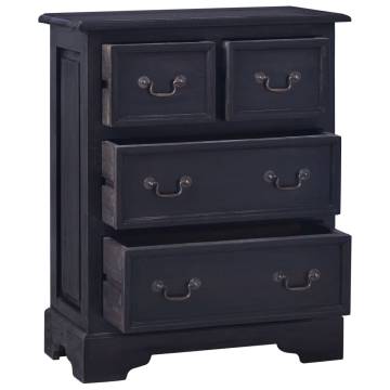 Rustic Chest of Drawers - Light Black Coffee Mahogany