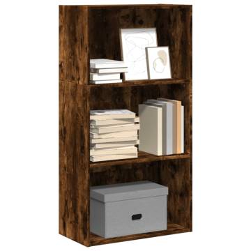 Bookcase Smoked Oak - Stylish Storage in Engineered Wood