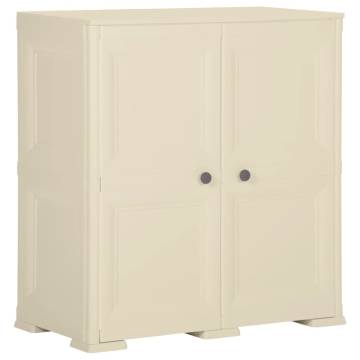 Plastic Cabinet 79x43x85.5 cm - Wood Design Angora White