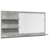 Concrete Grey Bathroom Mirror Cabinet | Modern Storage Solution