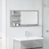 Concrete Grey Bathroom Mirror Cabinet | Modern Storage Solution