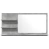 Concrete Grey Bathroom Mirror Cabinet | Modern Storage Solution