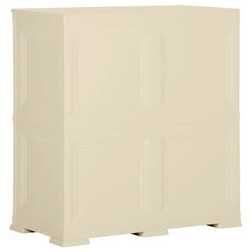 Plastic Cabinet 79x43x85.5 cm - Wood Design Angora White