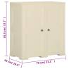 Plastic Cabinet 79x43x85.5 cm - Wood Design Angora White