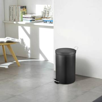 EKO Pedal Bin Classic 12L Black | Stylish Waste Solution