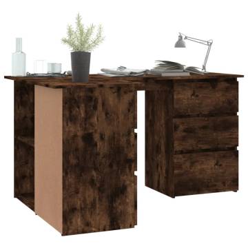 Corner Desk Smoked Oak - Stylish & Functional Workspace